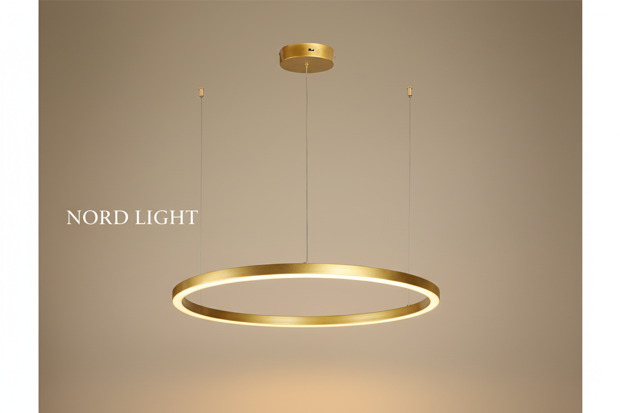 🔘 RINGA – סדרת מנורות תליה חישוק LED