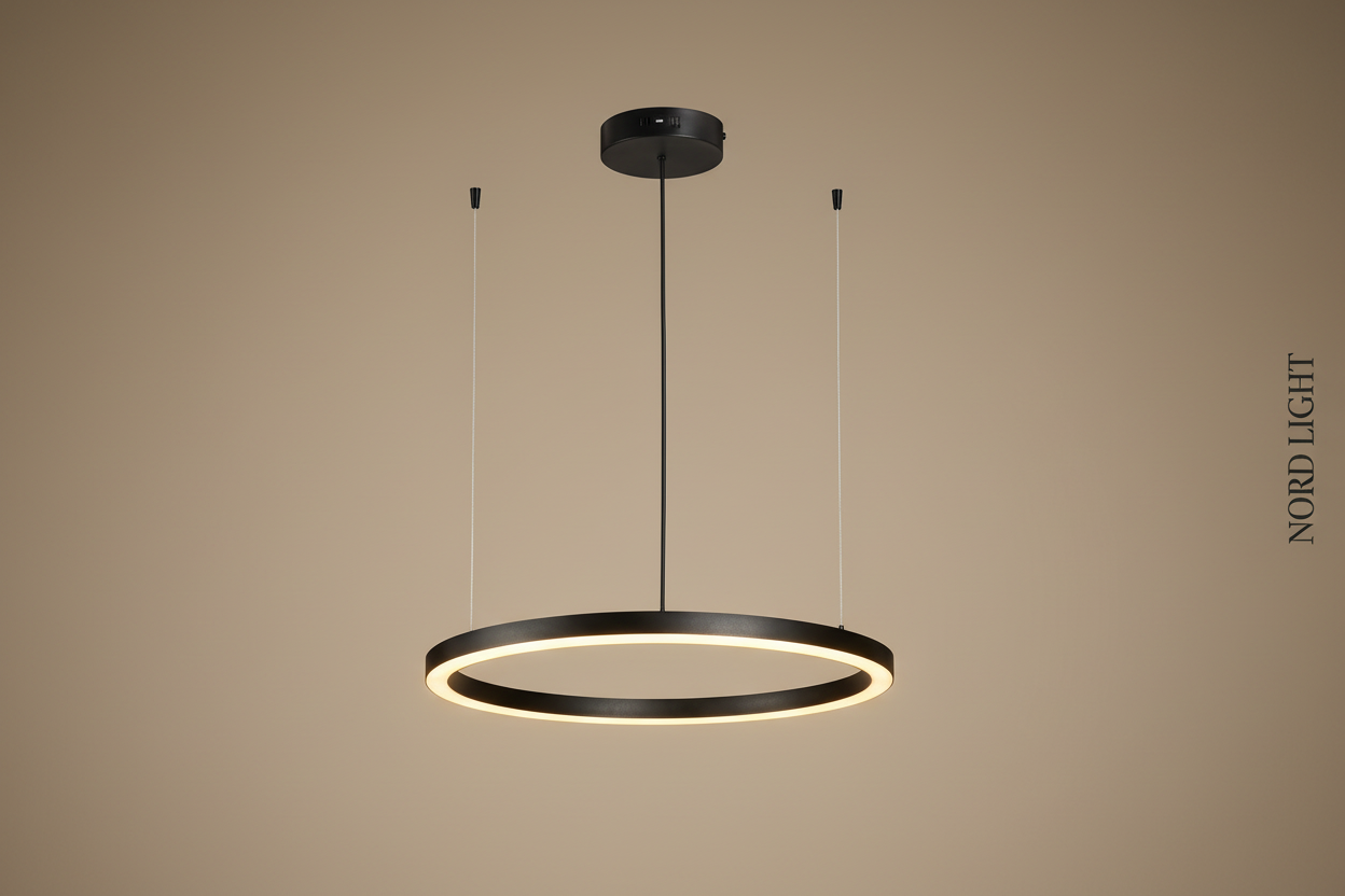 🔘 RINGA – סדרת מנורות תליה חישוק LED