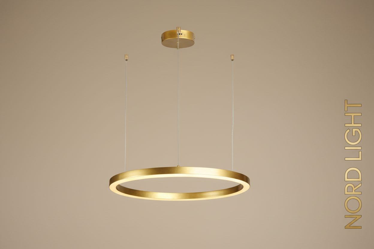 🔘 RINGA – סדרת מנורות תליה חישוק LED