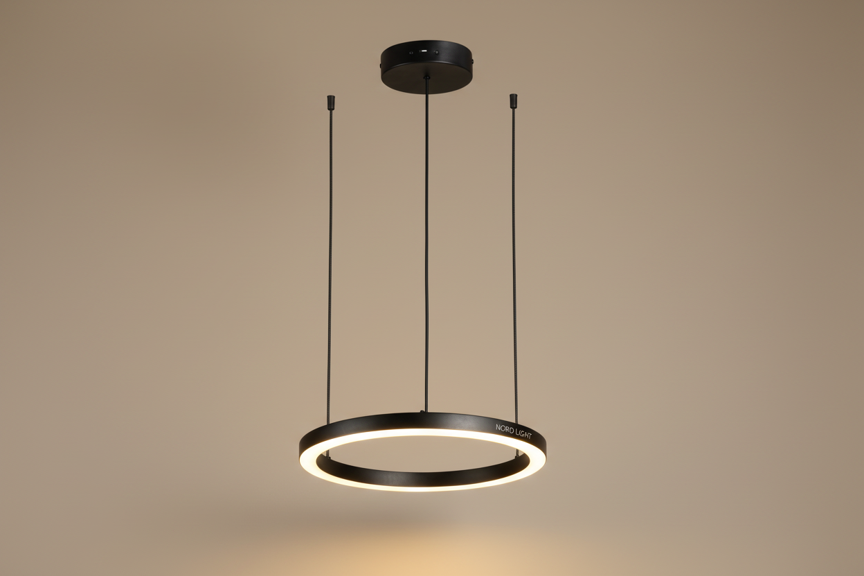 🔘 RINGA – סדרת מנורות תליה חישוק LED