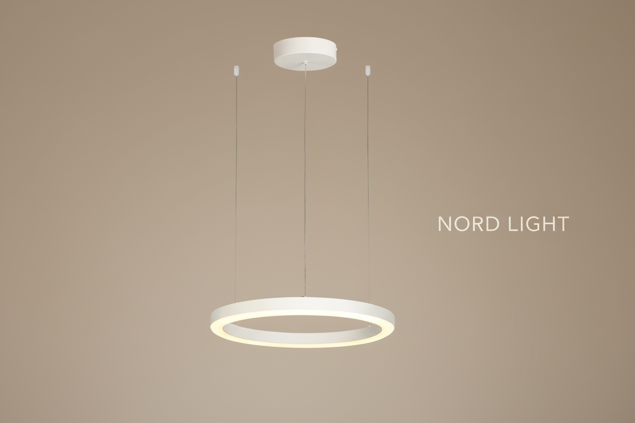 🔘 RINGA – סדרת מנורות תליה חישוק LED