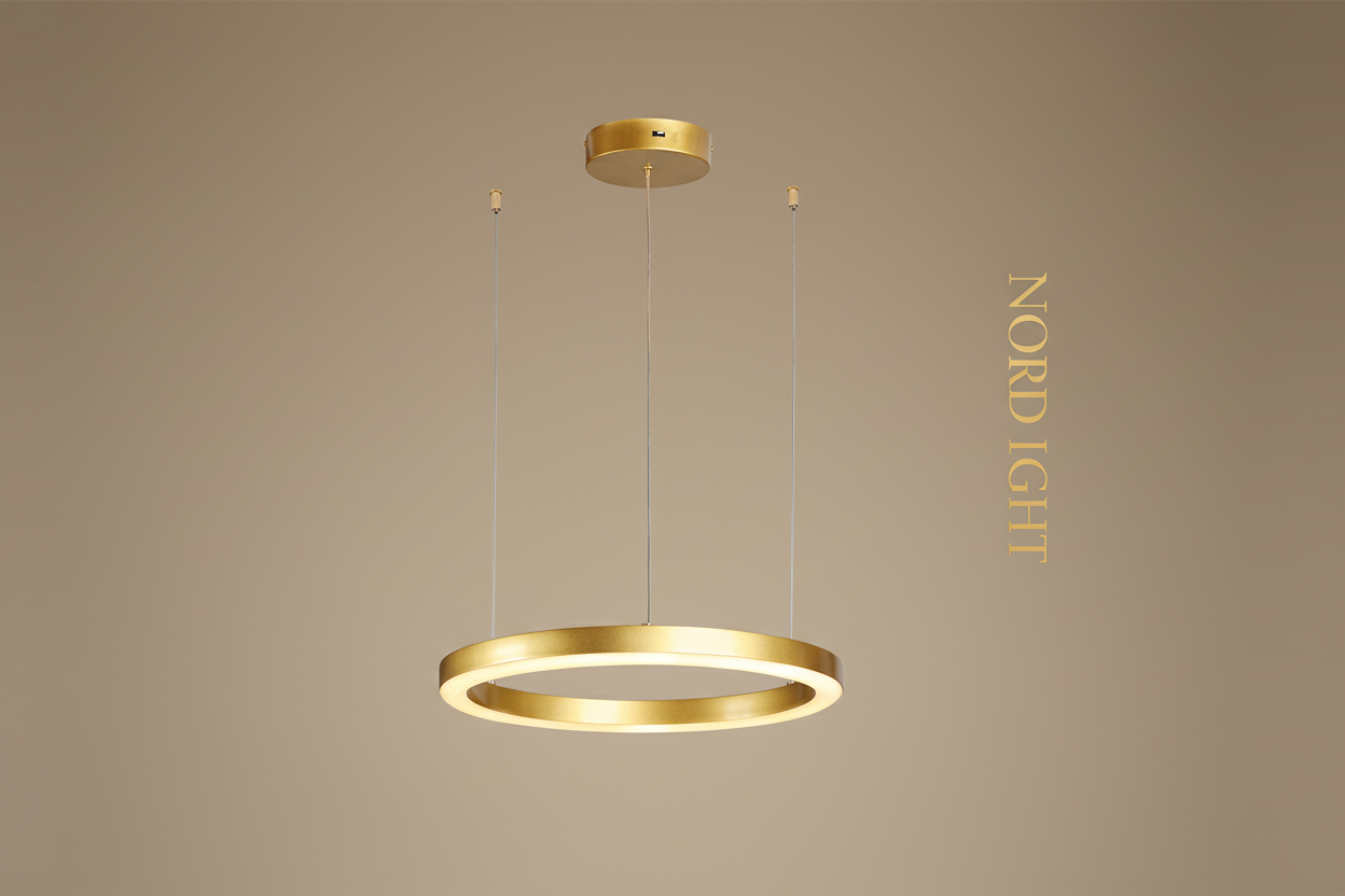 🔘 RINGA – סדרת מנורות תליה חישוק LED