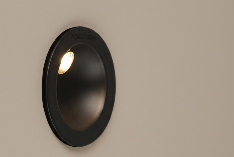 שקוע קיר LED עגול “NORD ORBIT”