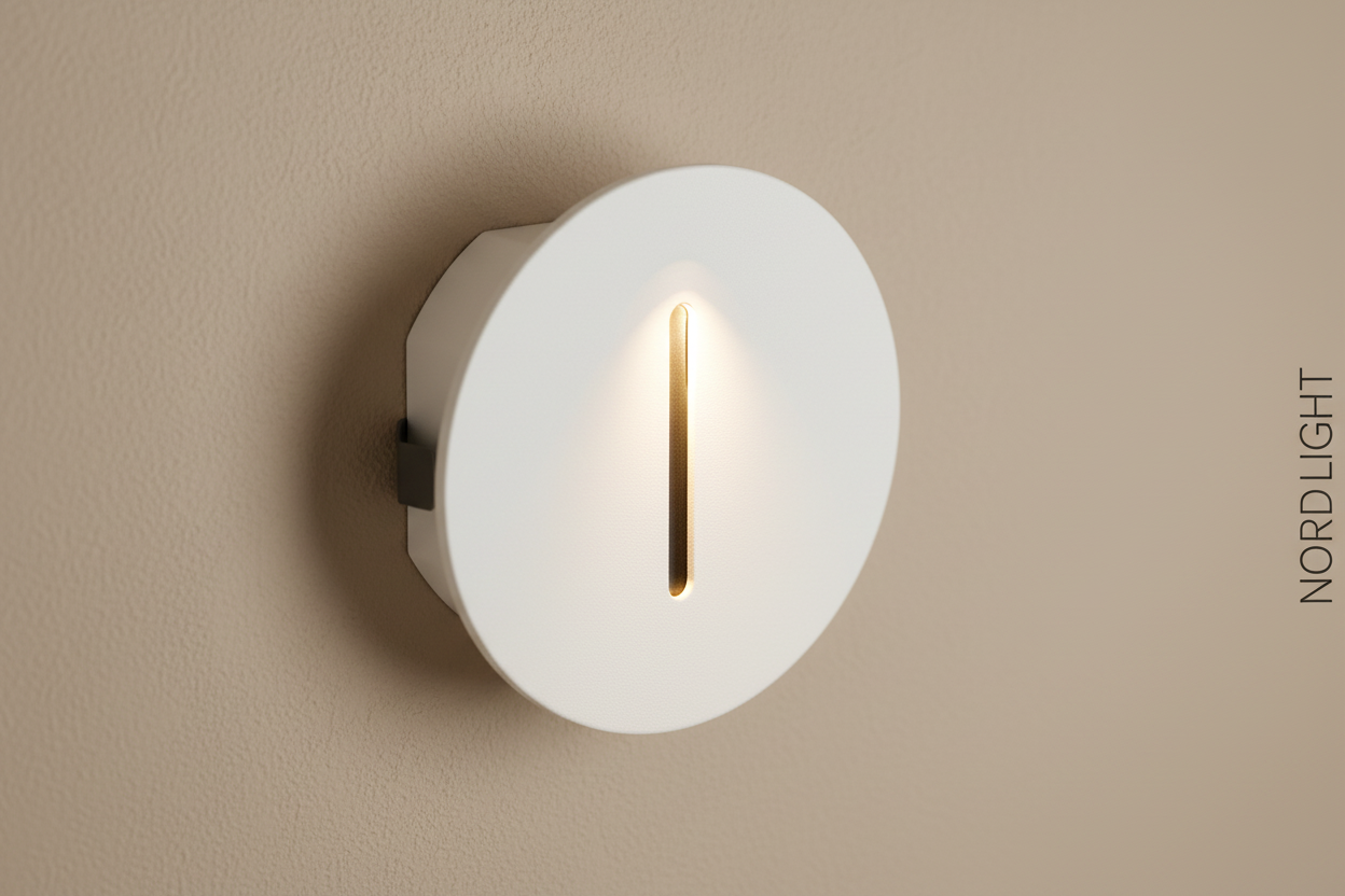 שקוע קיר LED דקורטיבי עגול – דגם LINEO 3