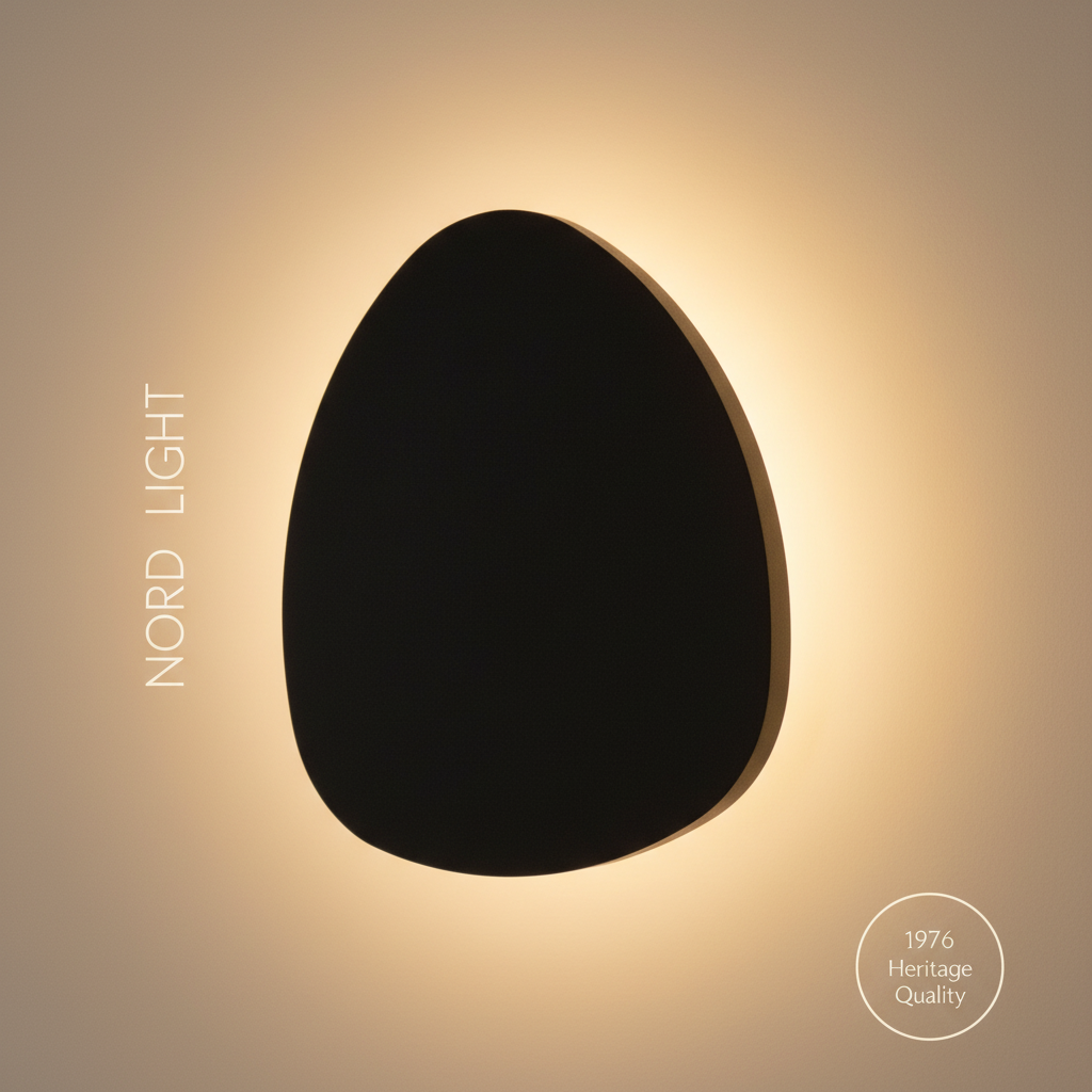 PEBBLE GLOW מנורת קיר תאורה אחורית אורגנית | 3 גדלים