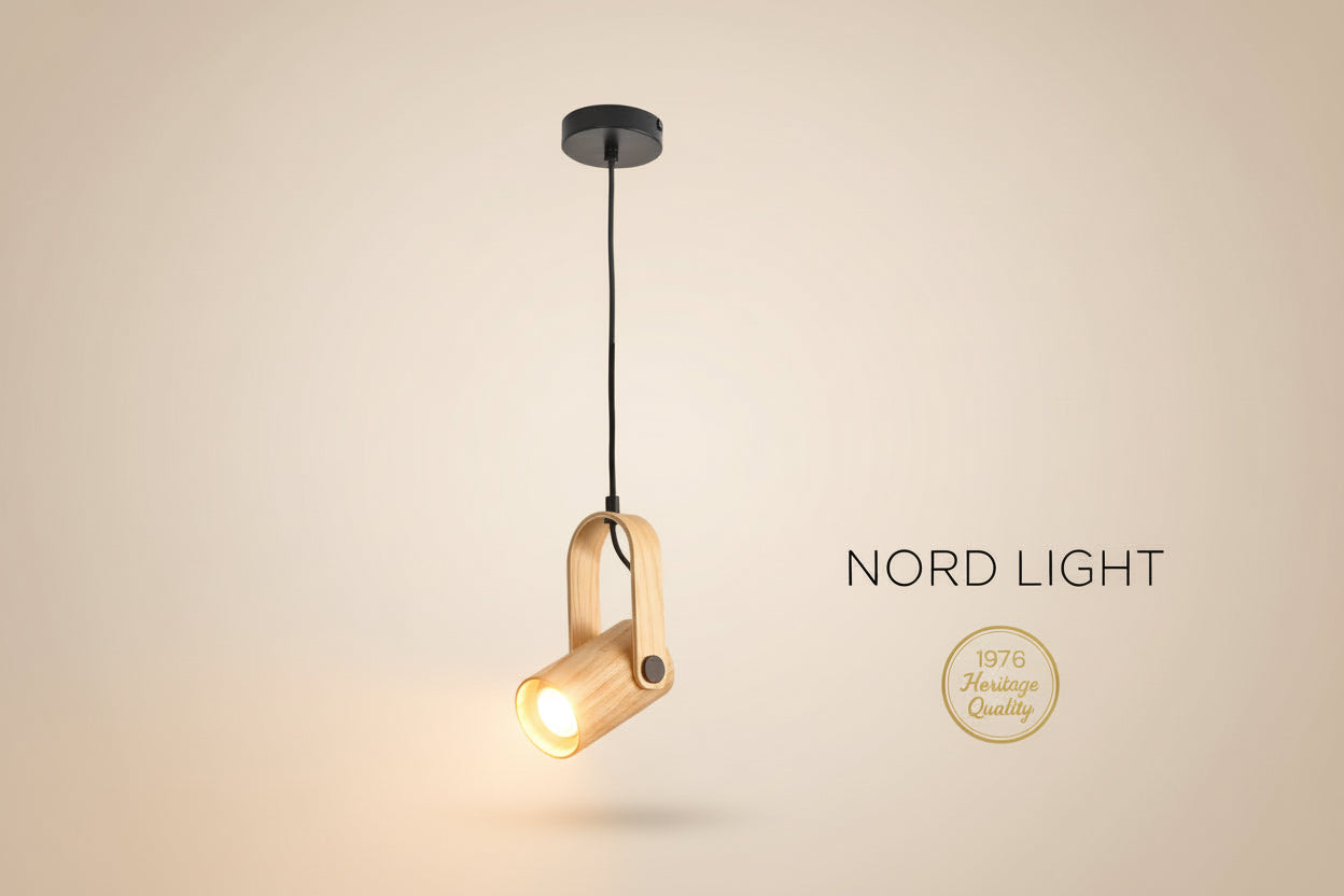 ספוט תלוי נורדי מעץ NORD WOOD