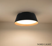 מייבו תאורה תלוי או צמוד WH+WOOD/ BK+WOOD