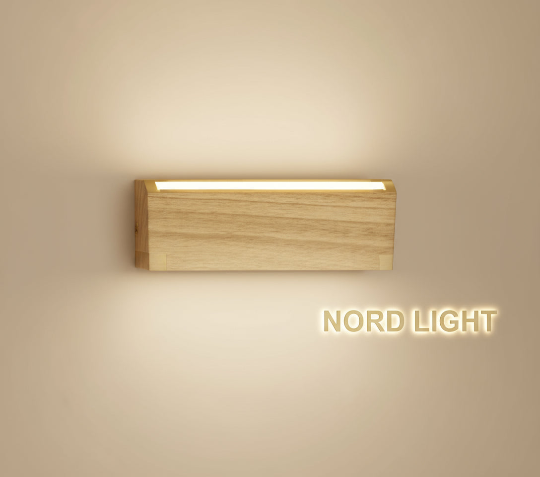 אפליקד קיר מעץ טבעי