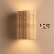 תאורת קיר טבעית טרוונטין – דגם ריף