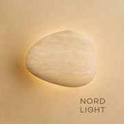 תאורת קיר טרוונטין טבעי – דגם TRAVO STON