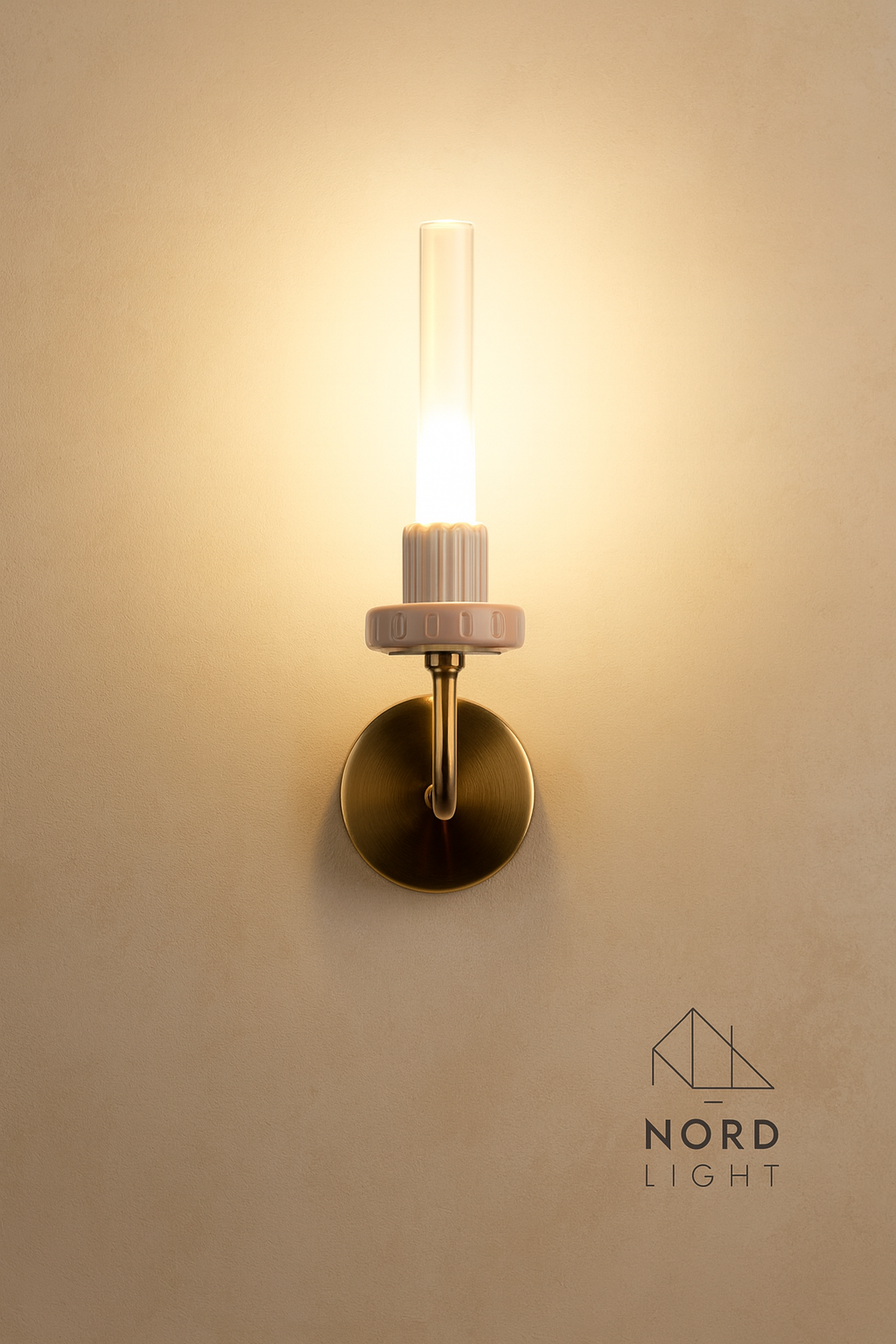 תאורת קיר זהב מעוצבת עם זכוכית – דגם LUMINA VINTAGE