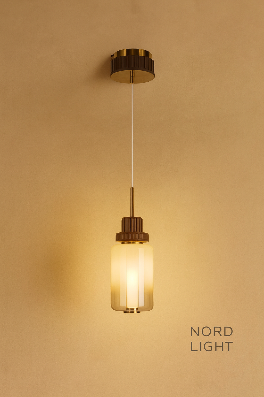 תאורת תלייה קרמית מעוצבת – שני גדלים ושני צבעים | דגם 17799