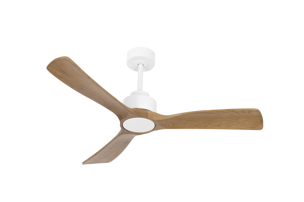 מאוורר צמוד תקרה DC 35W SEVILIA - גימור שחור - כנפיים עץ טבעי