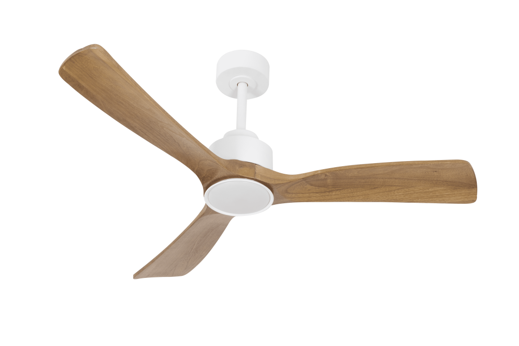 מאוורר צמוד תקרה DC 35W SEVILIA - גימור שחור - כנפיים עץ טבעי