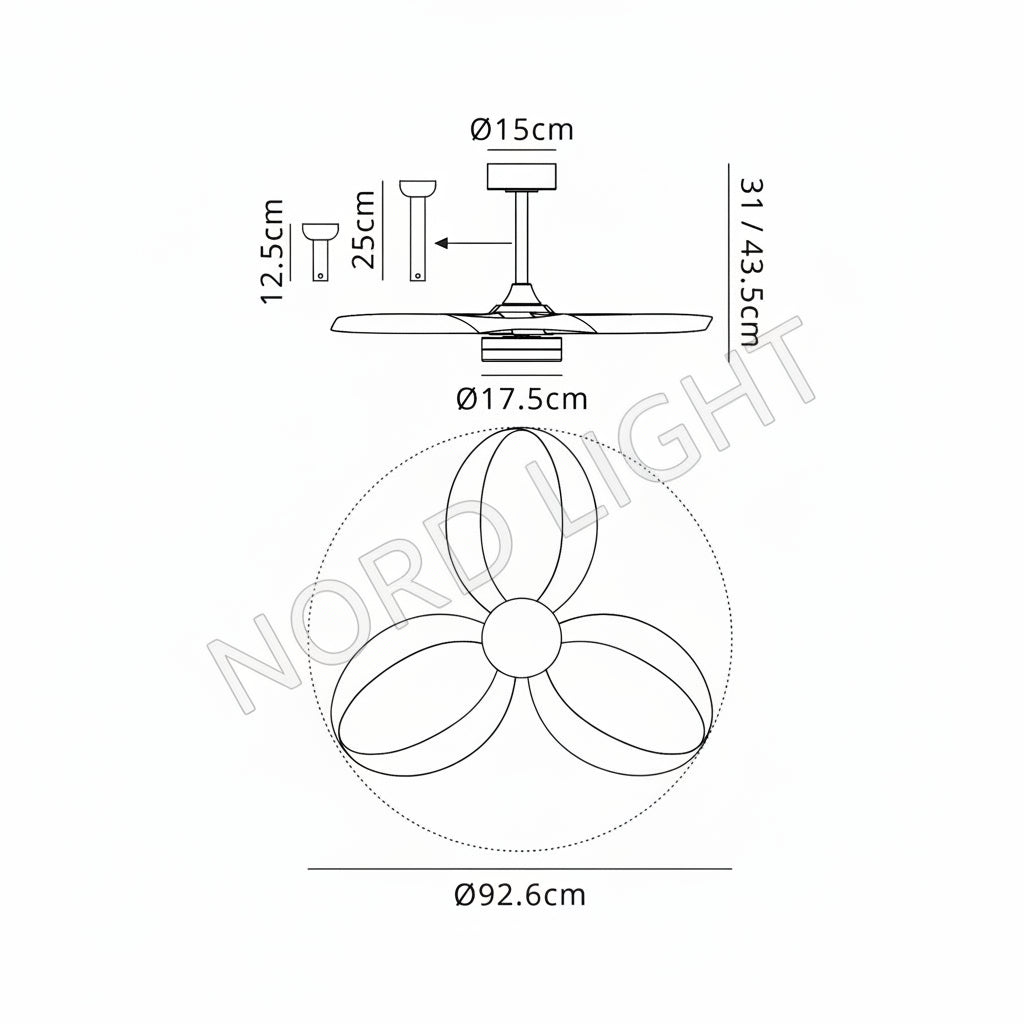 מאוורר תקרה Infinity – MANTRA M8700