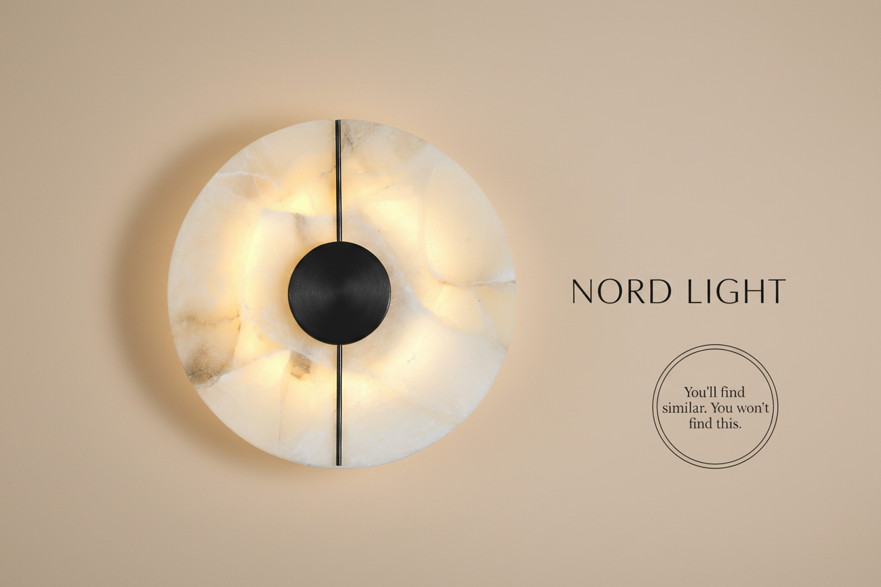 מנורת קיר NORD MARBLE CIRCLE משיש