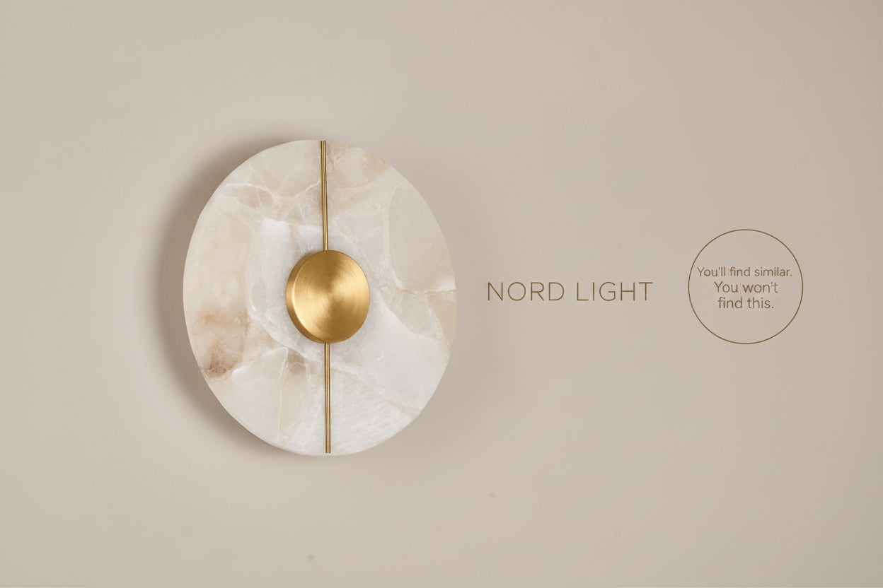 מנורת קיר NORD MARBLE CIRCLE משיש