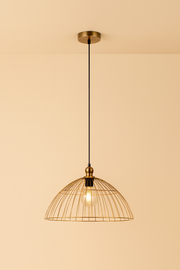 גוף תאורה תלוי רשת זהב – קוטר 45 ס"מ