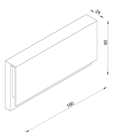 סליט G38 – תאורת קיר דקה מאלומיניום CNC | IP54