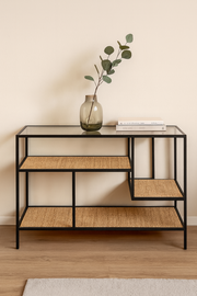 קונסולה דגם 501 – שילוב מושלם של עץ, מתכת ואלגנטיות טבעית
