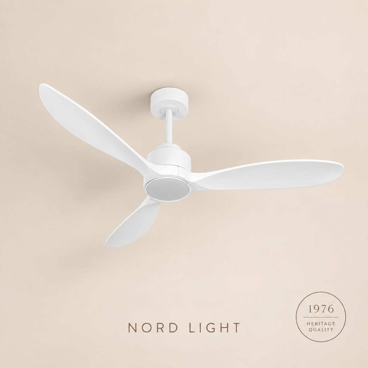 מאוורר תלוי   DC 35W VALENSIA - גימור לבן - כנפיים לבן — FAN CLUB | NORD LIGHT