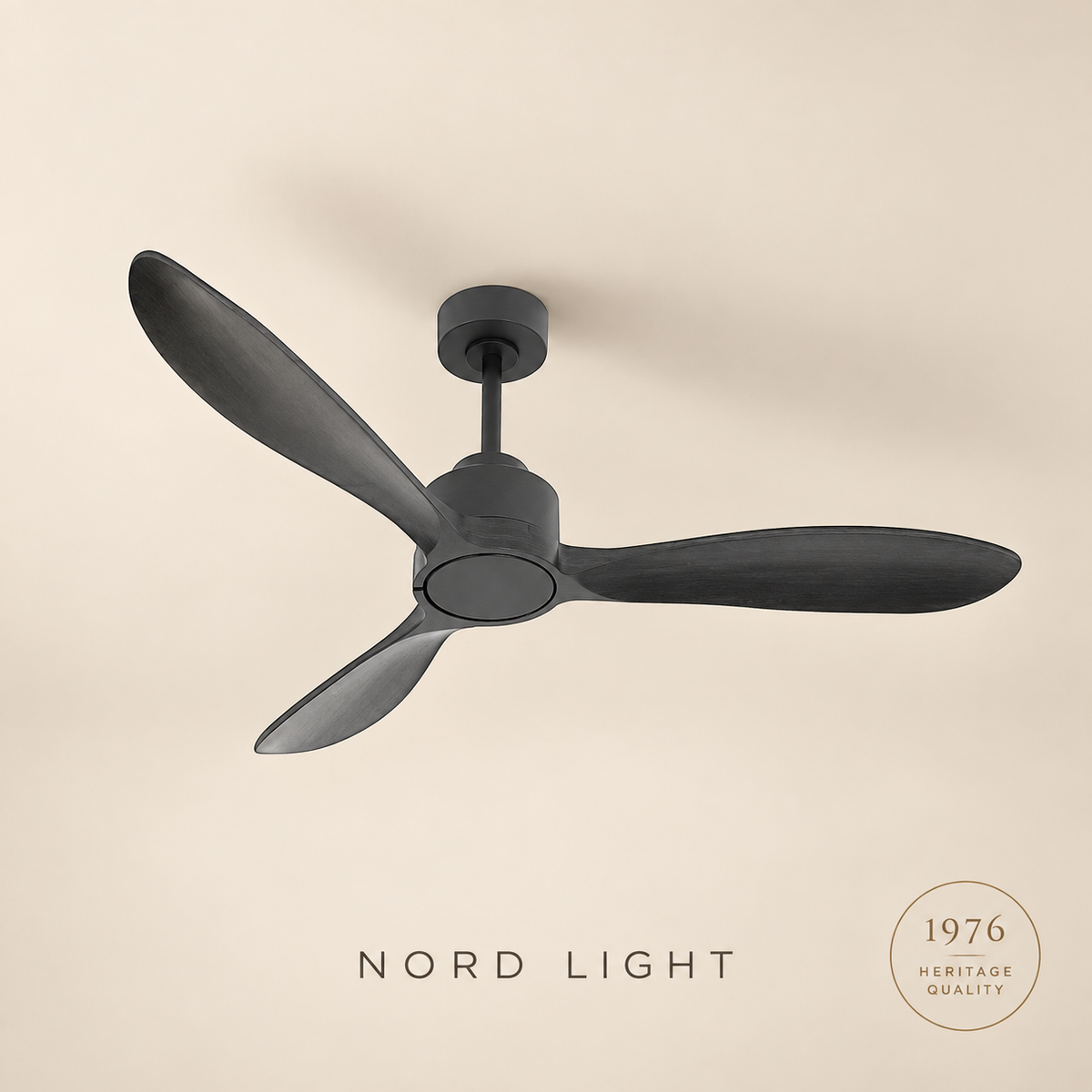 מאוורר תלוי DC 35W VALENSIA - גימור שחור - כנפיים שחור — FAN CLUB | NORD LIGHT