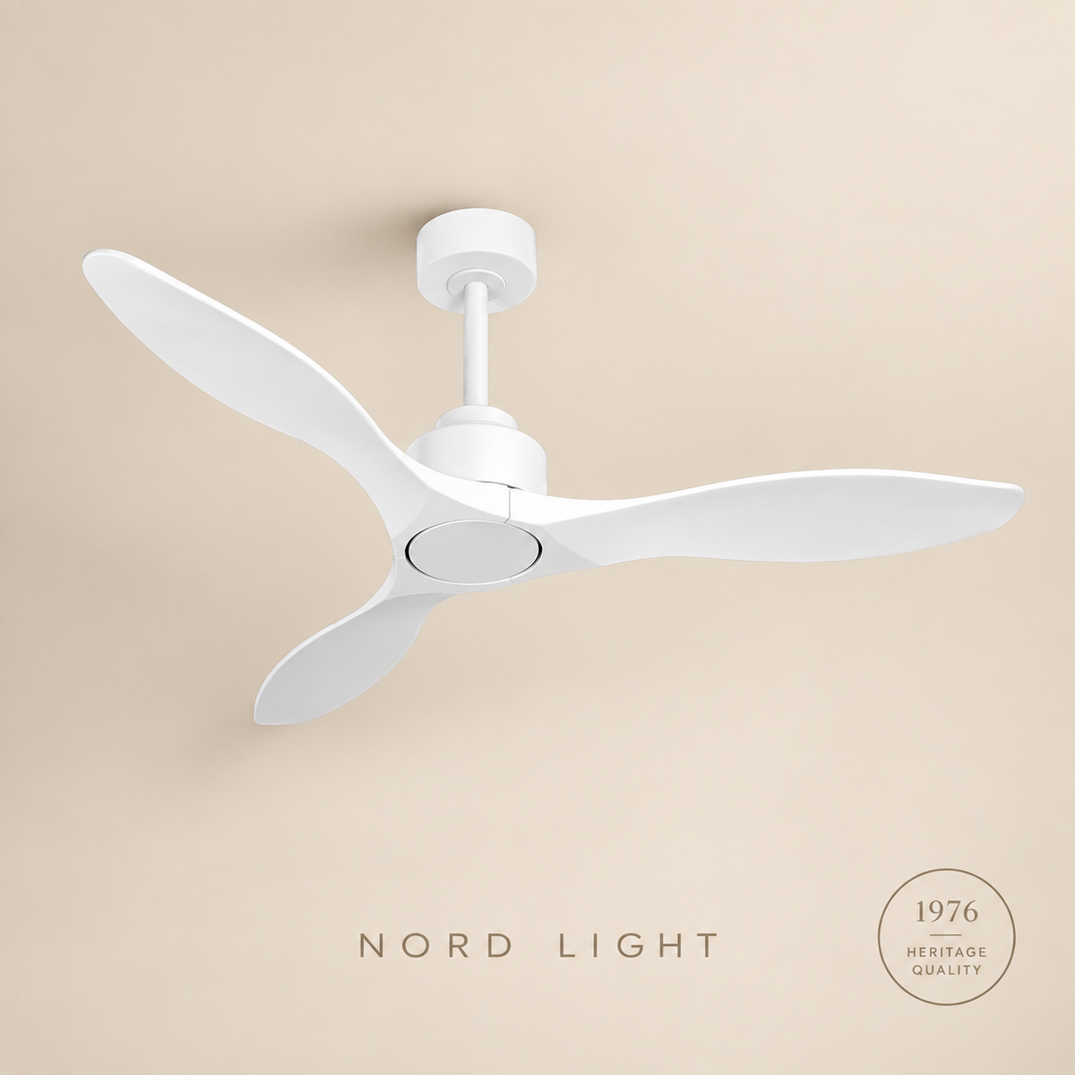 מאוורר תלוי   DC 35W PALMA - גימור לבן - כנפיים לבן — FAN CLUB | NORD LIGHT