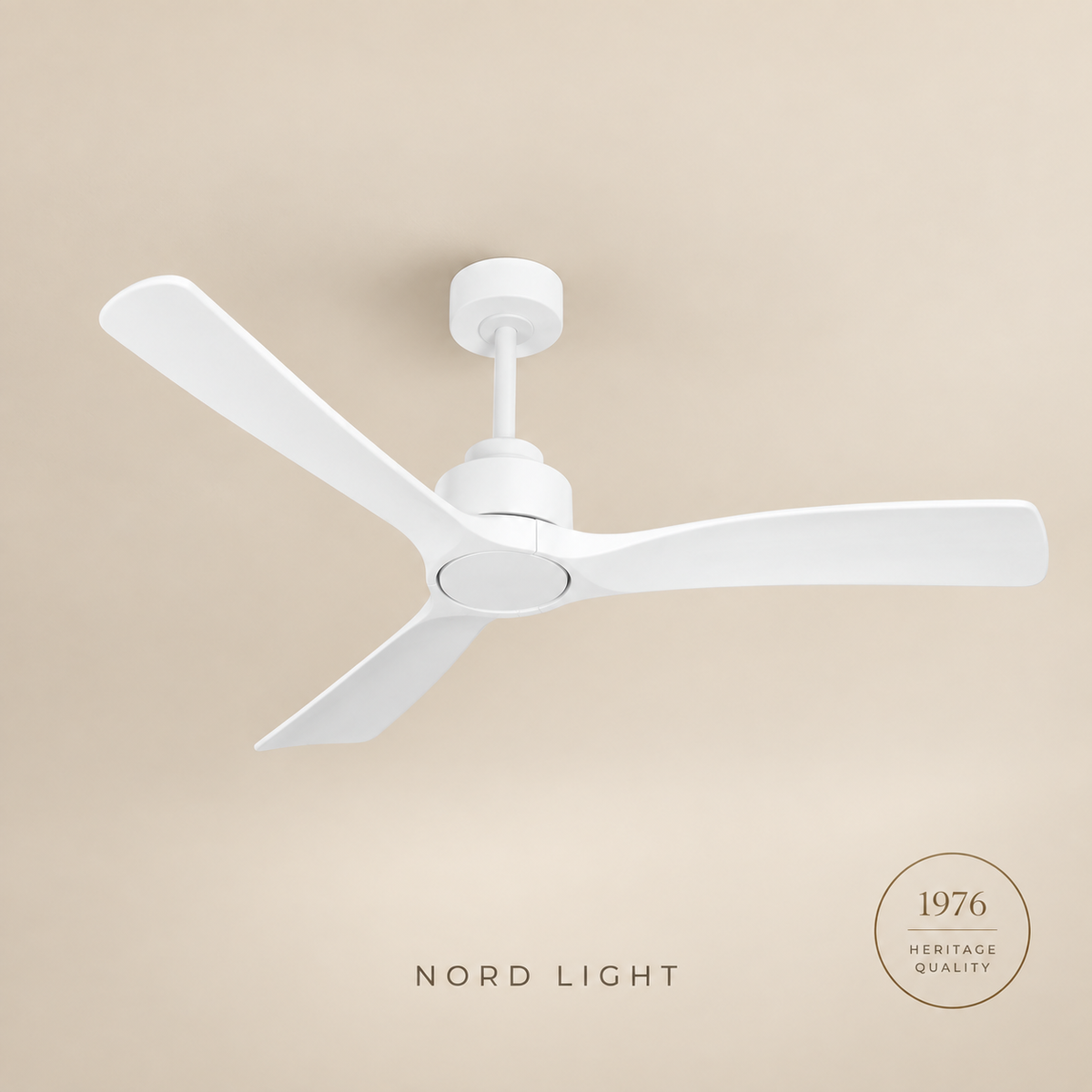 מאוורר תלוי  DC 35W SEVILIA  - גימור לבן  - כנפיים לבן — FAN CLUB | NORD LIGHT