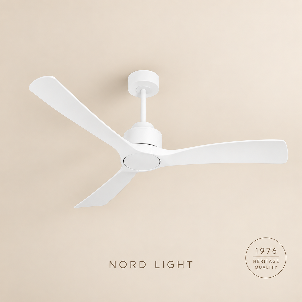 מאוורר תלוי  DC 35W SEVILIA  - גימור לבן  - כנפיים לבן — FAN CLUB | NORD LIGHT