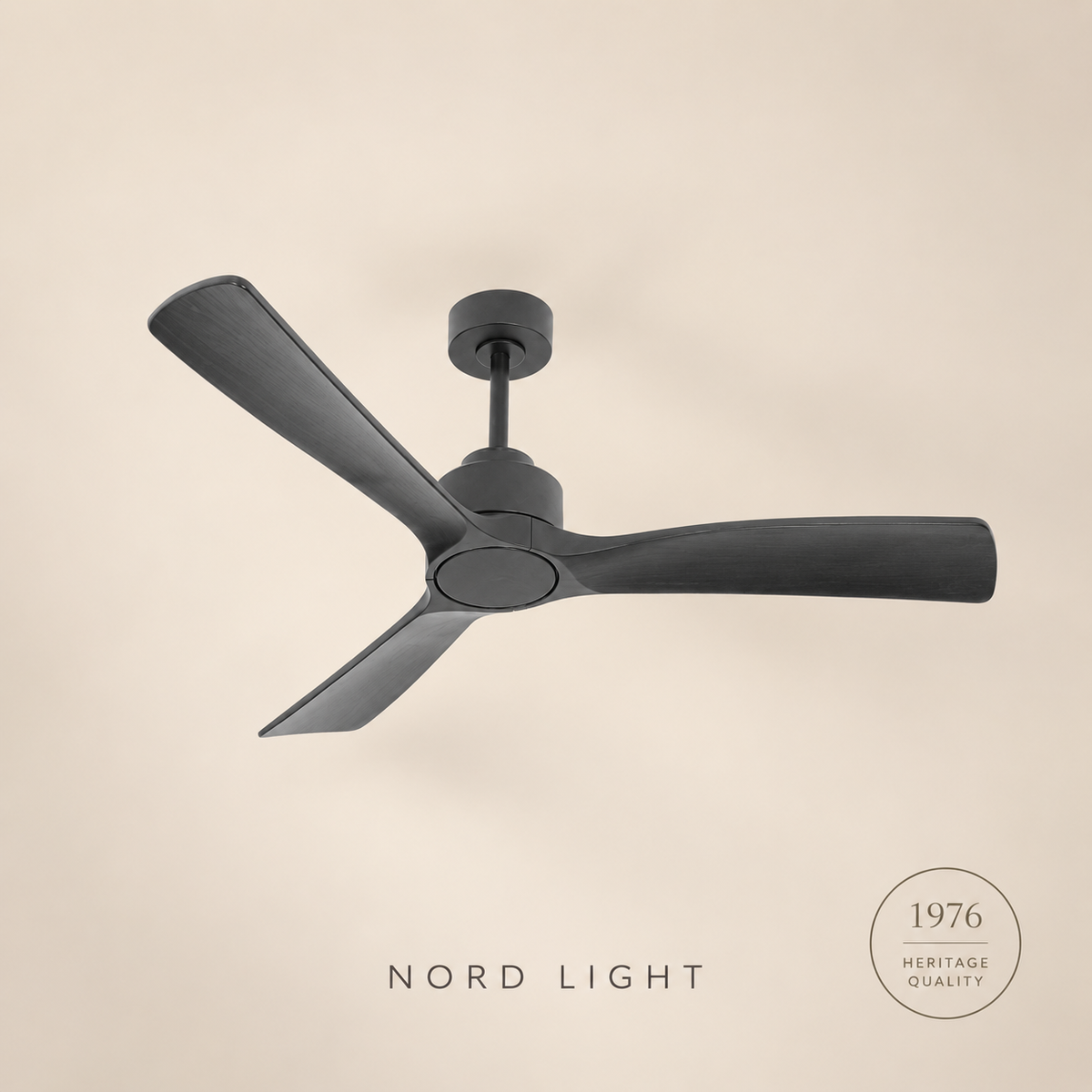 מאוורר תלוי DC 35W SEVILIA - גימור שחור  - כנפיים שחור — FAN CLUB | NORD LIGHT