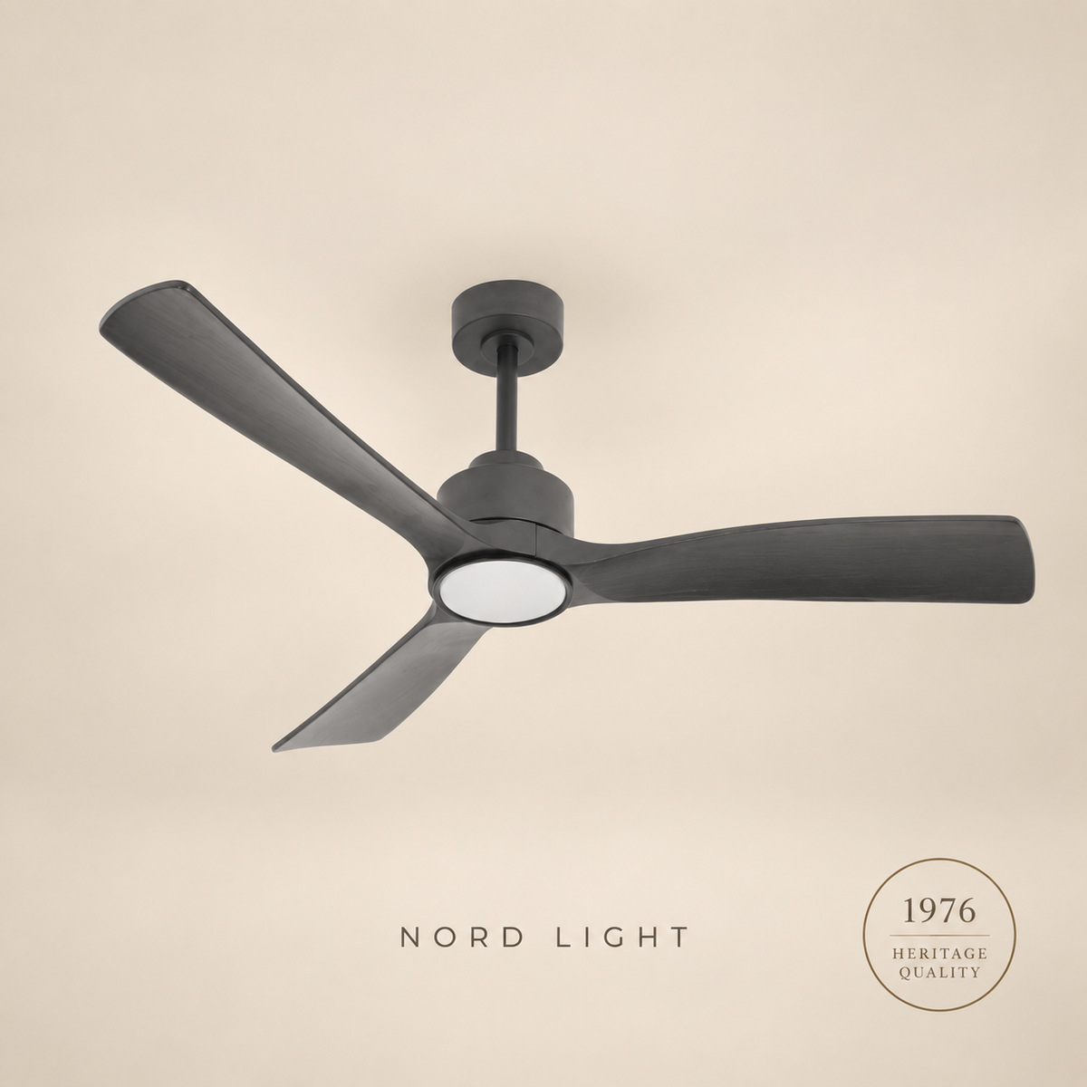 מאוורר תלוי DC 35W SEVILIA - גימור שחור  - כנפיים שחור — FAN CLUB | NORD LIGHT