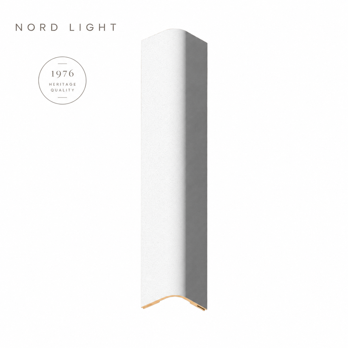 ALBA H03 – פינה מעוגלת בגוון לבן מינרלי | NORD LIGHT
