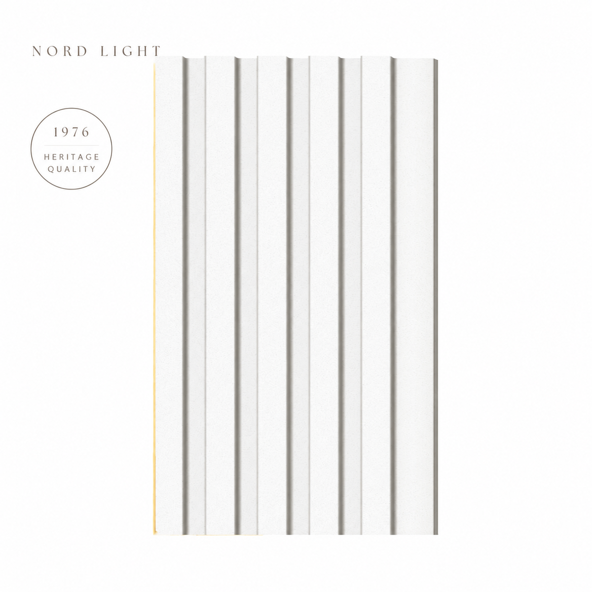 ALBA H03 – סרגלים תואמים בגוון לבן מינרלי | NORD LIGHT