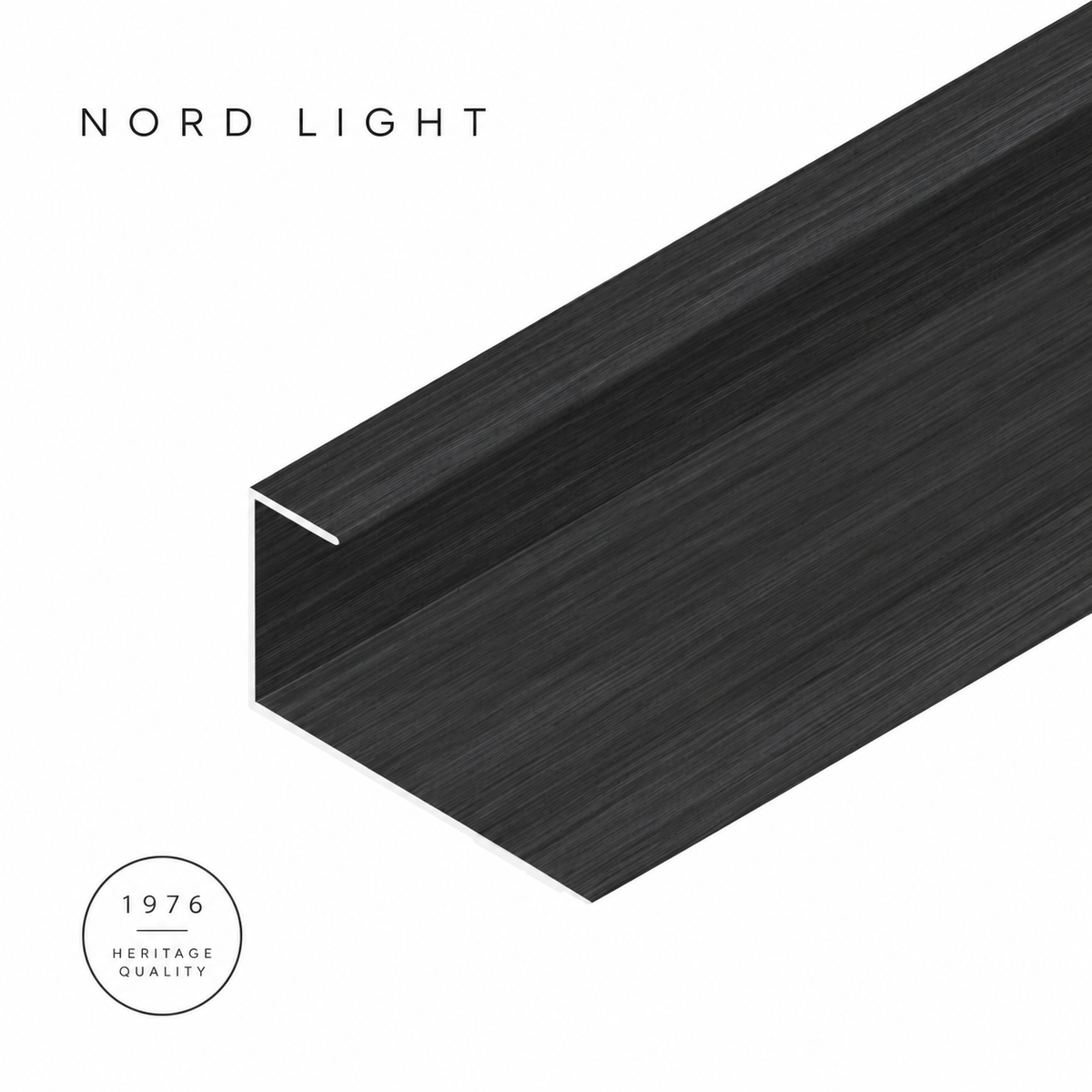 CARBONE H21 – פס ניתוק וסיומת בגוון עץ פחם | NORD LIGHT