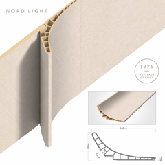 CREMA H04 – פרופיל קמור בגוון בז | NORD LIGHT