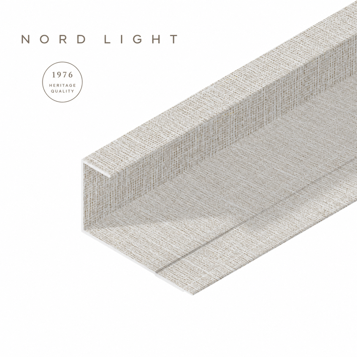 LINO H14 – פס ניתוק וסיומת בגוון פשתן בז בהיר | NORD LIGHT