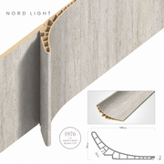 MINERA H11 – פרופיל קמור בגוון טרוורטין מינרלי | NORD LIGHT