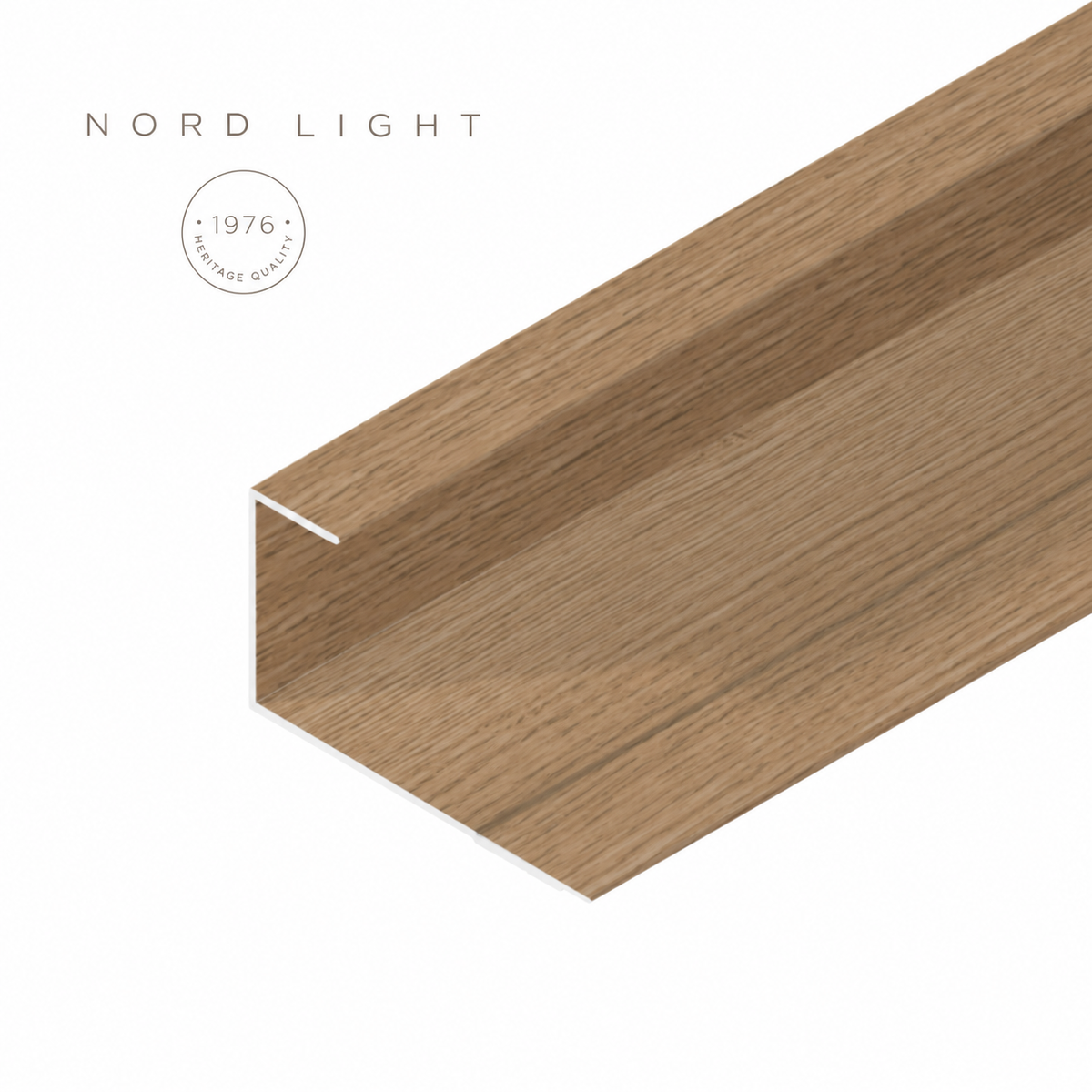 QUERCIA H07 – פס ניתוק וסיומת בגוון אלון טבעי | NORD LIGHT