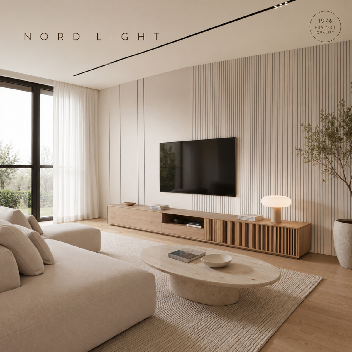 SETA H16 – חיפוי קיר במראה פשתן משי | NORD LIGHT