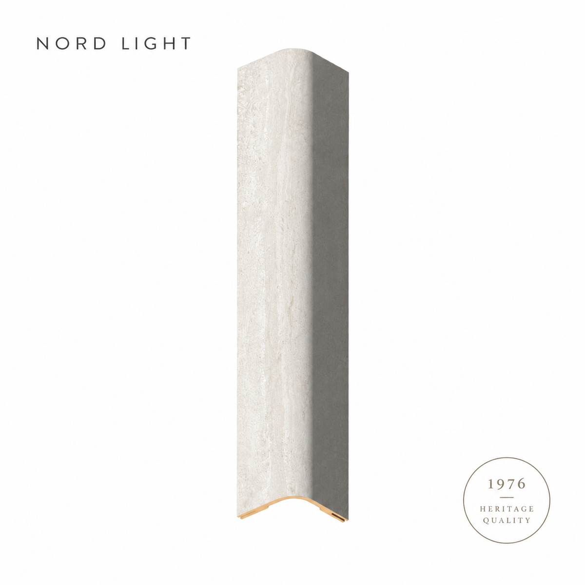 TERRA H10 – פינה מעוגלת בגוון טרוורטין אדמה | NORD LIGHT