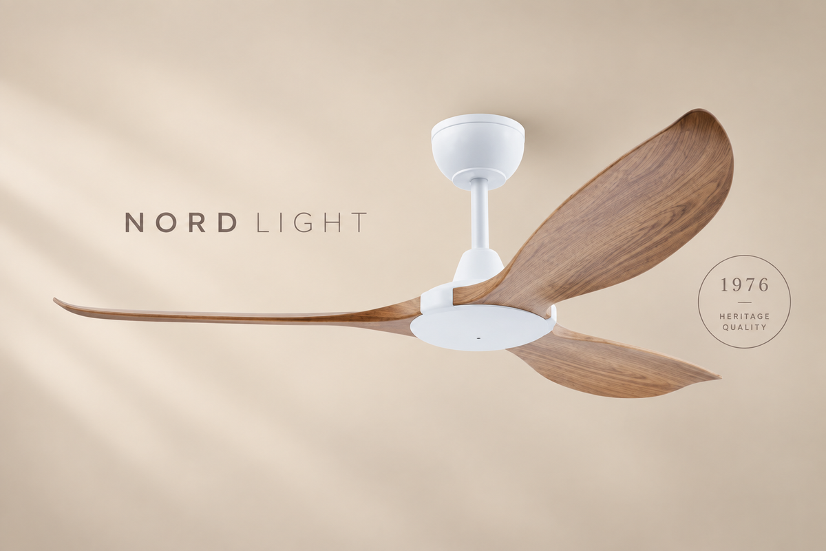TORNADO IP55 מבית SOHO AIR — מנוע לבן / כנפיים עץ