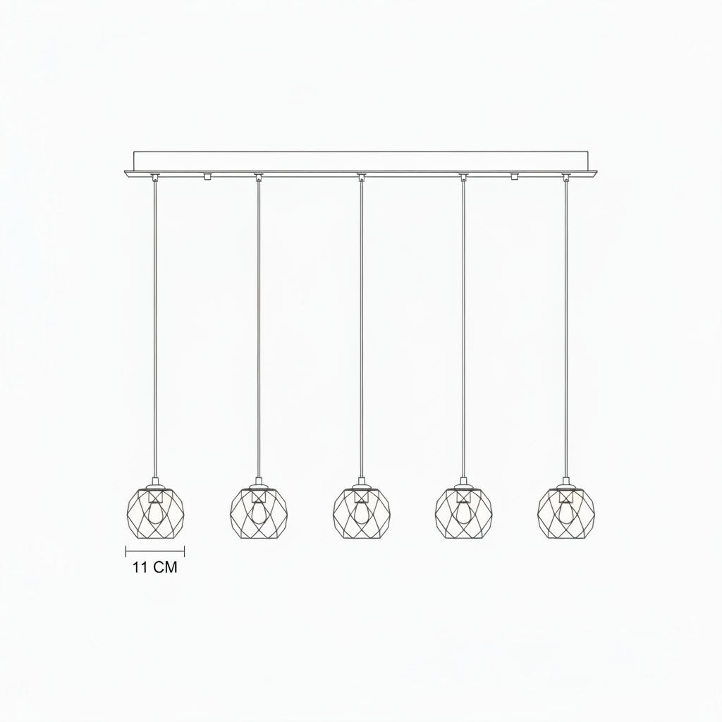 שרטוט גוף תאורה יהלום בזוקה 