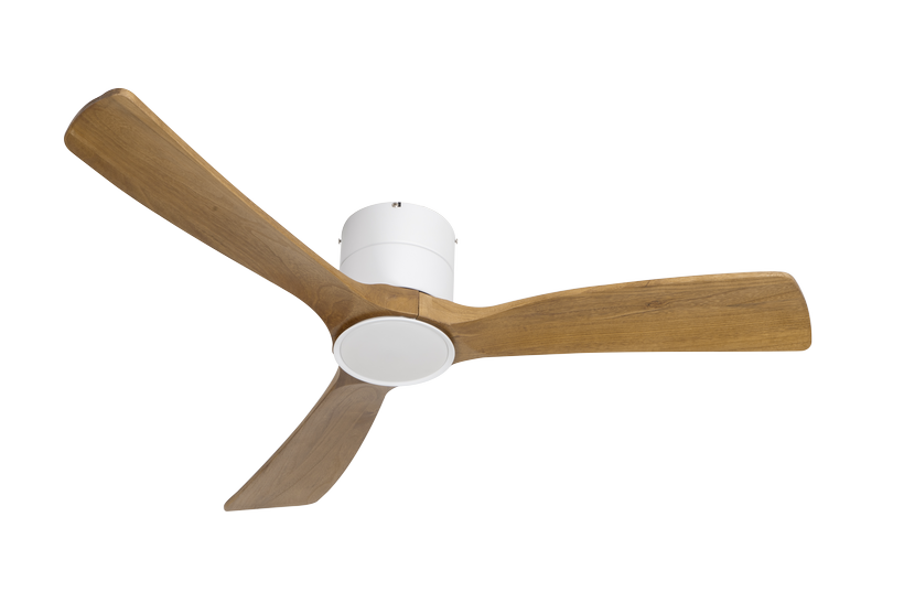 מאוורר צמוד תקרה DC 35W SEVILIA - גימור שחור - כנפיים עץ טבעי