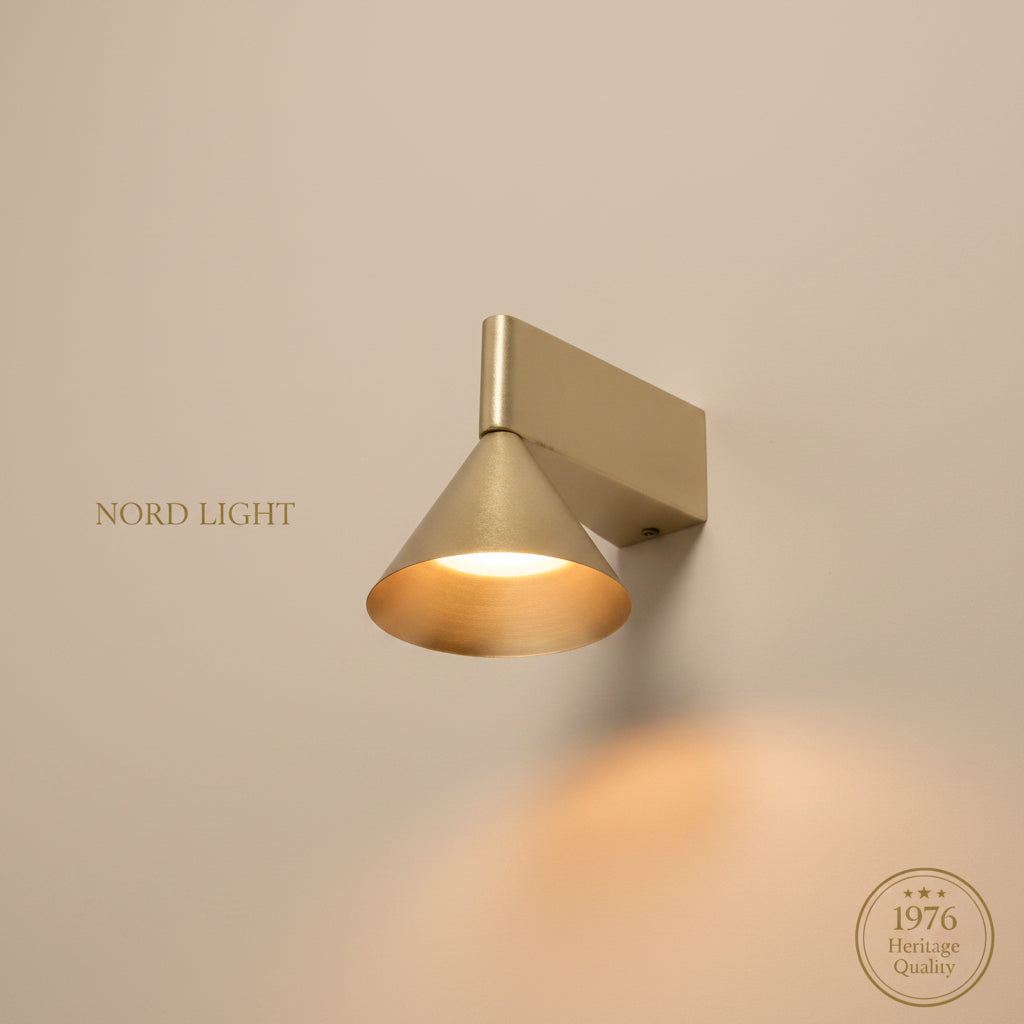 CONE מנורת קיר ספוט קוני LED | שחור / זהב
